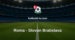 Champions League: Roma - Slovan Bratislava