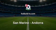 Træningskamp: San Marino - Andorra