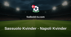 Serie A Kvinder: Sassuolo Kvinder - Napoli Kvinder