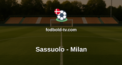 Serie A: Sassuolo - Milan