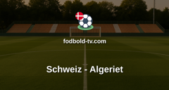 VM i fodbold: Schweiz - Algeriet