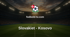 VM-kvalifikation: Slovakiet - Kosovo