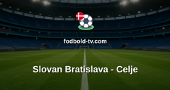 Champions League: Slovan Bratislava - Celje