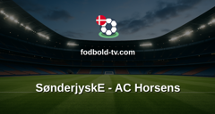 Superligaen: SønderjyskE - AC Horsens