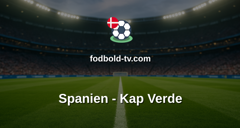 VM i fodbold: Spanien - Kap Verde