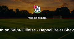 Europa League: Union Saint-Gilloise - Hapoel Be'er Sheva