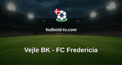 Superligaen: Vejle BK - FC Fredericia