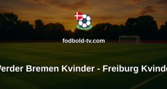 Bundesliga Kvinder: Werder Bremen Kvinder - Freiburg Kvinder