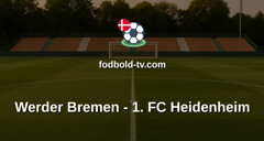 Bundesliga: Werder Bremen - 1. FC Heidenheim