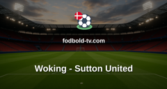 National League: Woking - Sutton United